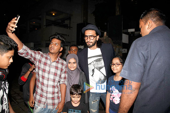 Ranveer Singh snapped post dinner at grandparents house in Bandra