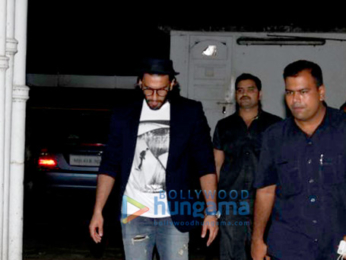 Ranveer Singh snapped post dinner at grandparents house in Bandra