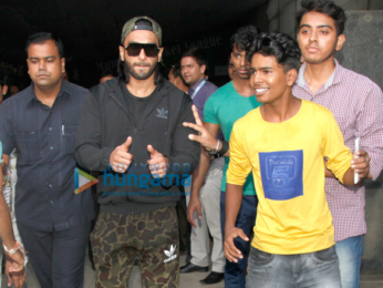 Ranveer Singh snapped post gym in Bandra