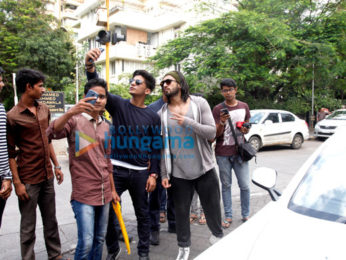 Ranveer Singh snapped post gym in Bandra