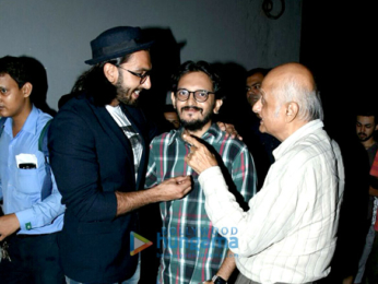 Ranveer Singh snapped post meeeting with the Bhatts at Vishesh Films office