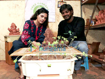 Richa Chadda promotes environment-friendly Lord Ganesha idols