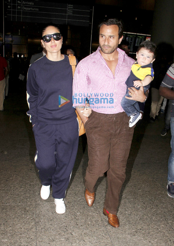 saif kareena and taimur arrive back 5