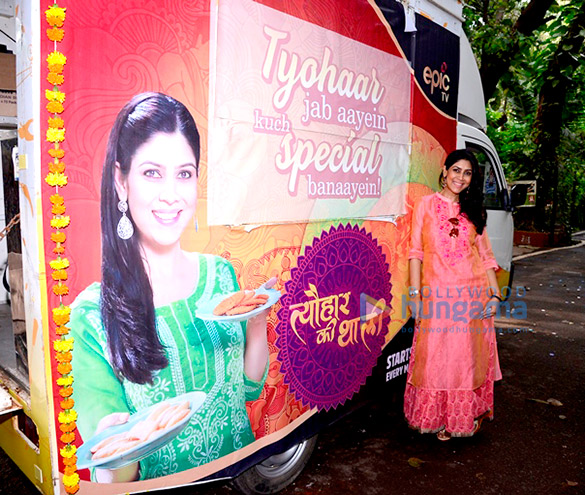 sakshi tanwar snapped promoting her upcoming show tyohaar ki thali 2