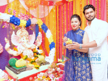 Sambhavna Seth & her husband Avinash Dwivedi celebrate Ganesh Chaturthi
