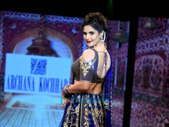 Sangeeta Bijlani and Zareen Khan walk the ramp for Archana Kochhar's fashion showcase
