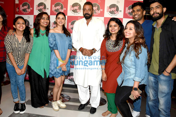 sanjay dutt and aditi rao hydari at fever 104 fm for bhoomi promotions 1
