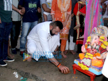 Sanjay Dutt's Ganesha visarjan at Juhu Beach