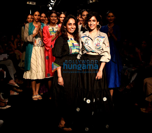 sanya malhotra walks the ramp for the miraki project at lakme fashion week 2017 2