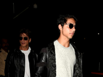 Shah Rukh Khan snapped dropping his son Aryan Khan at the airport as he departs for USA