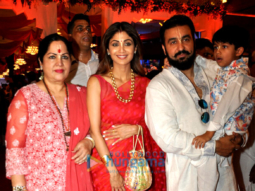 Shilpa Shetty and family snapped at ISCKON Janmashtami celebrations