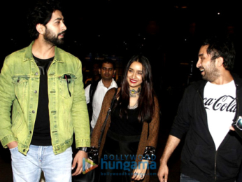 Shraddha Kapoor, Siddhanth Kapoor and Ankur Bhatia snapped at the airport