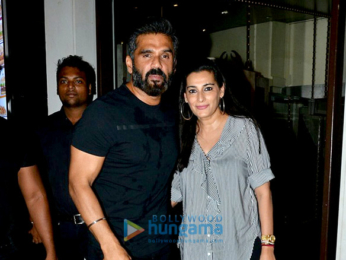 Shraddha Kapoor and Suniel Shetty's families snapped post dinner at Bastian