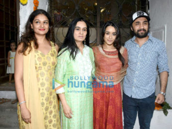 Shraddha Kapoor and family snapped during Ganesh Chaturthi celebrations