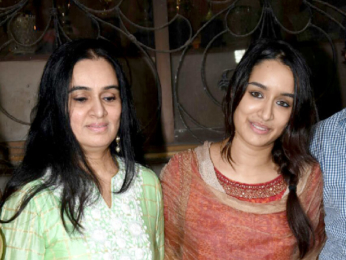 Shraddha Kapoor and family snapped during Ganesh Chaturthi celebrations⁠