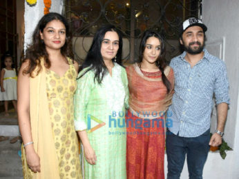 Shraddha Kapoor and family snapped during Ganesh Chaturthi celebrations