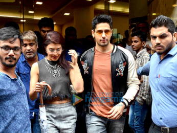 Sidharth Malhotra & Jacqueline Fernandez snapped at 'A Gentleman' promotions on Radio Today