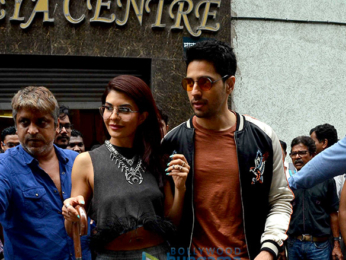 Sidharth Malhotra & Jacqueline Fernandez snapped at 'A Gentleman' promotions on Radio Today
