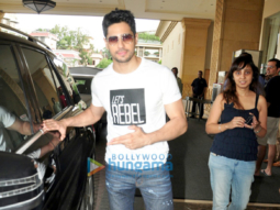 Sidharth Malhotra and Jacqueline Fernandez snapped at the promotions of ‘A Gentleman’