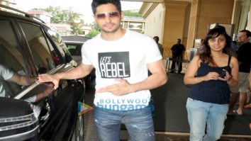 Sidharth Malhotra and Jacqueline Fernandez snapped at the promotions of ‘A Gentleman’
