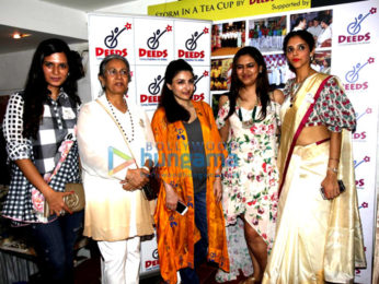 Soha Ali Khan graces a fundraiser exhibition at Out of The Blue, Bandra