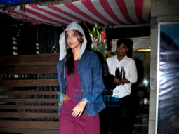 Sonam Kapoor snapped post salon session in Juhu