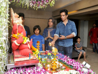 Sonu Sood conducts a Ganpati puja at his residence