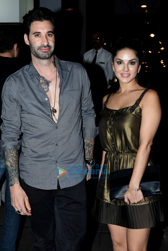 sunny leone snapped with daniel weber post dinner at hakkasan 1