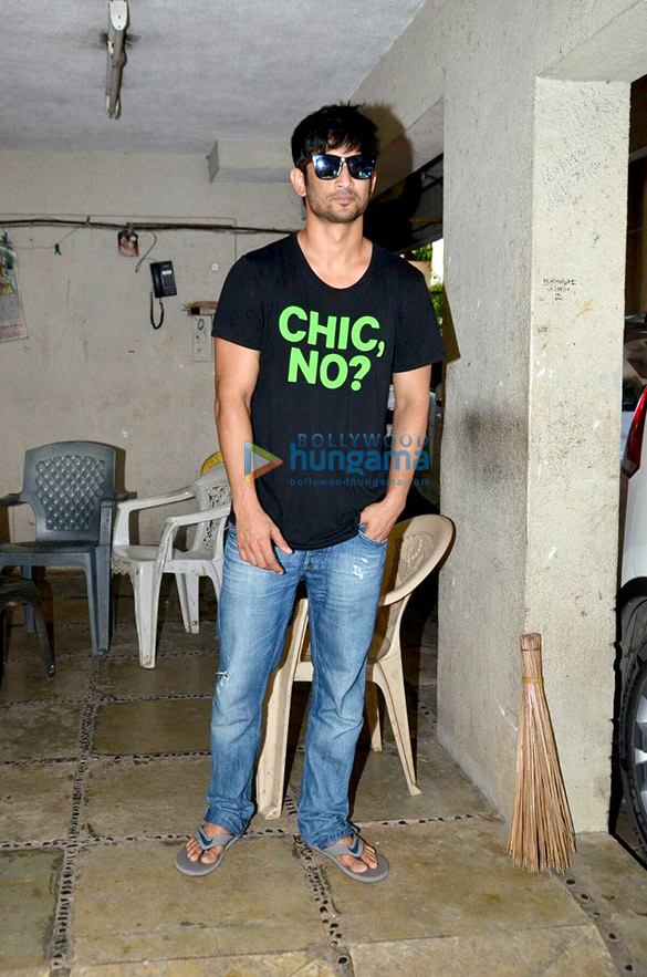 sushant and sara snapped post meeting 2