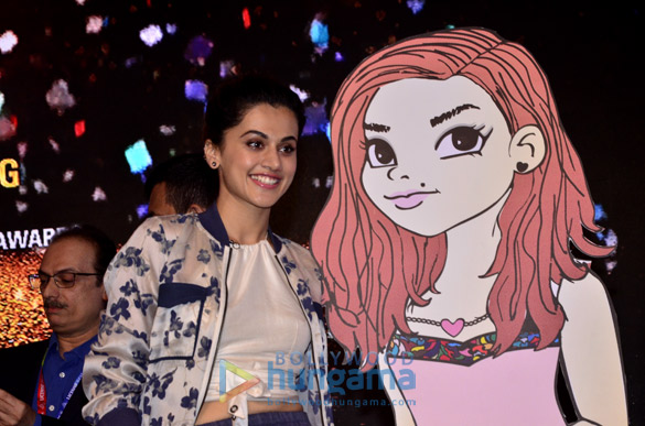 taapsee pannu unveils the late r k laymans granddaughters creation on commen women 7