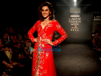 Taapsee Pannu walks for Divya Reddy at Lakme Fashion Week 2017