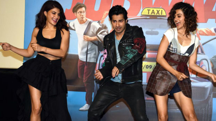 Varun Dhawan & Taapsee Pannu Groove To ‘Chalti Hai Kya 9 – 12’ | Judwaa 2 Trailer Launch