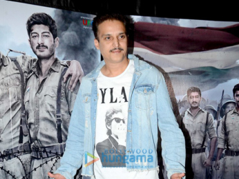 Varun Dhawan, Arjun Kapoor and Mohit Marwah snapped at the special screening of 'Raagdesh'