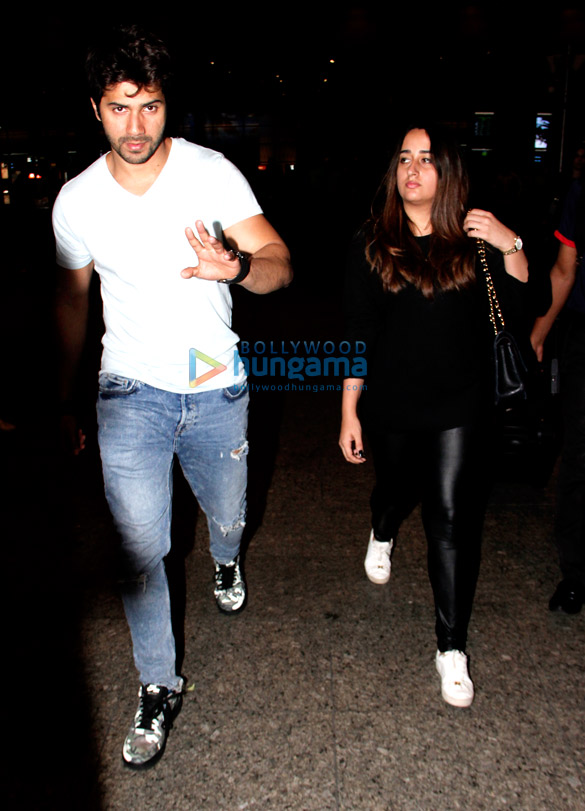 Varun Dhawan, Sridevi and others snapped at the airport Varun Dhawan, Sridevi and others snapped at the airport