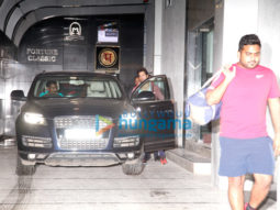 Varun Dhawan and Kartik Aaryan snapped at gym today