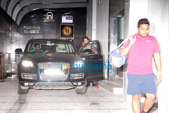 Varun Dhawan and Kartik Aaryan snapped at gym today