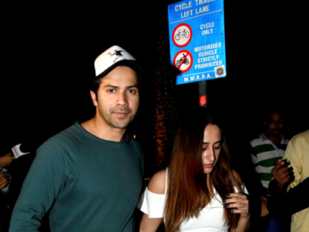 Varun Dhawan and Natasha Dalal snapped post dinner at Yautcha