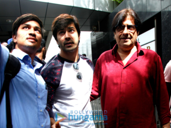 Varun Dhawan and family snapped post David Dhawan’s birthday lunch at Hakkasan