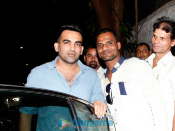 Zaheer Khan and Sagarika Ghatge snapped post dinner at The Korner House