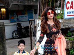 Shilpa Shetty snapped outside Kromakay salon