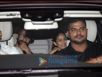 Shahid Kapoor and Mira Kapoor snapped at Karan Johar's house