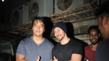 Tiger Shroff and Rinzing Denzongpa snapped post a movie screening at PVR