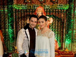 Raai Laxmi snapped promoting her movie ‘Julie 2’ at the Kora Kendra dandiya celebrations