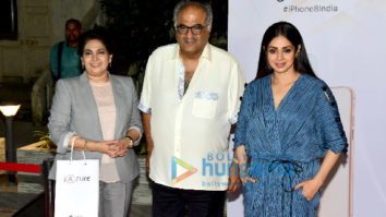 Sridevi and Boney Kapoor snapped at the iAzure store in Mumbai
