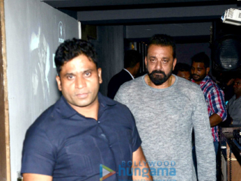 Sanjay Dutt & Aditi Rao Hydari at PlayBoy cafe in CP Delhi