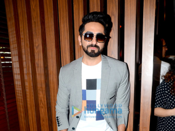 Ayushmann Khurana hosts a lunch session with media photographers