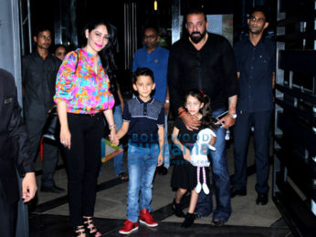 Sanjay Dutt and Manyata Dutt snapped with their kids