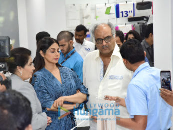 Sridevi and Boney Kapoor snapped at the iAzure store in Mumbai