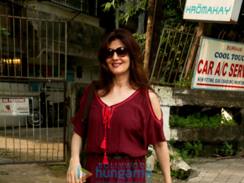 Sangeeta Bijlani snapped post a spa session in Juhu
