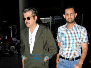 Anil Kapoor is seen sporting 'Fanney Khan' look whilst returning from Dubai